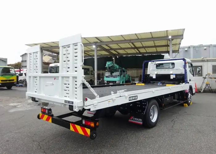 三菱 キャンター 小型 車両重機運搬 ウインチ 2PG-FEB80の中古トラック画像4