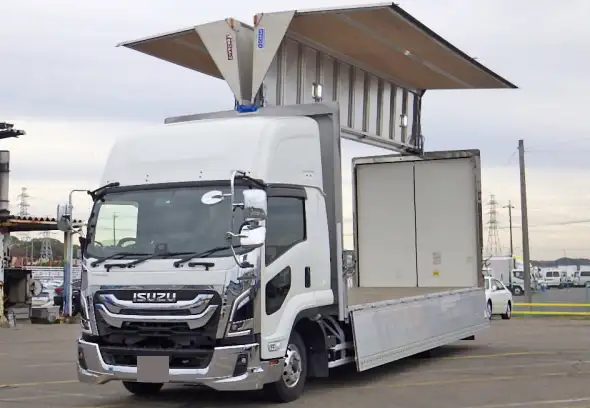 いすゞ フォワード 中型/増トン ウイング エアサス ベッド の中古トラック【車両No.201103】