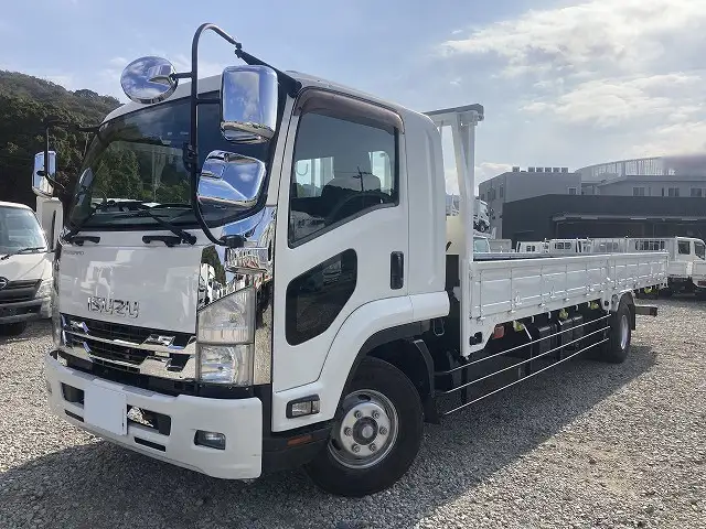 いすゞ フォワード 中型/増トン 平ボディ 床鉄板 ベッド の中古トラック【車両No.200991】