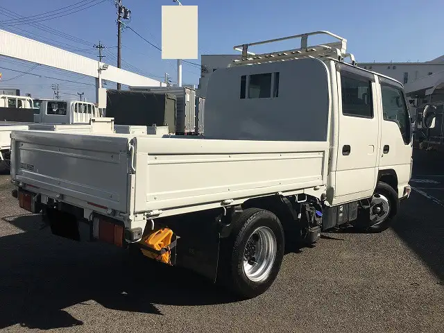 いすゞ エルフ 小型 平ボディ Wキャブ 床鉄板の中古トラック画像2