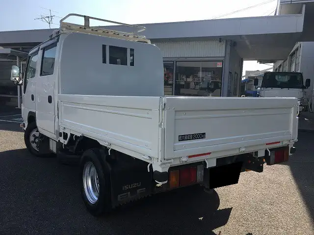 いすゞ エルフ 小型 平ボディ Wキャブ 床鉄板の中古トラック画像4