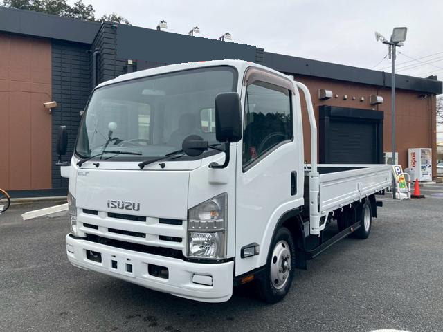 いすゞ エルフ 小型 平ボディ ワイドロング