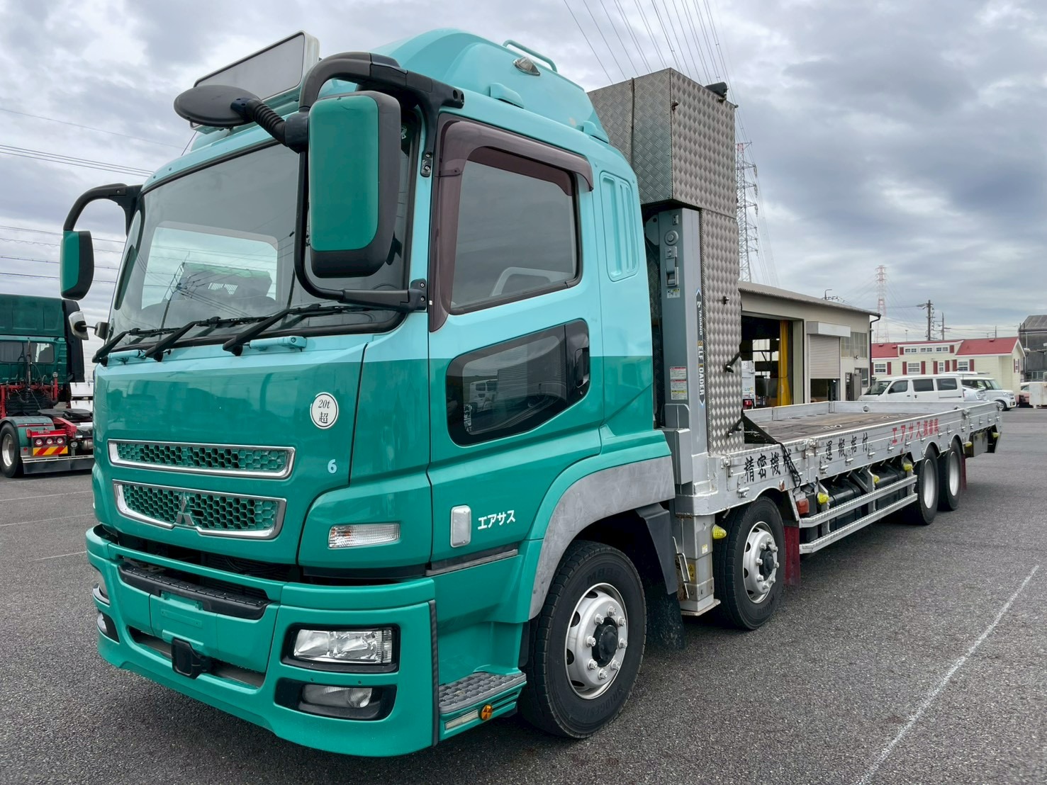 三菱 スーパーグレート 大型 車両重機運搬 セルフローダー