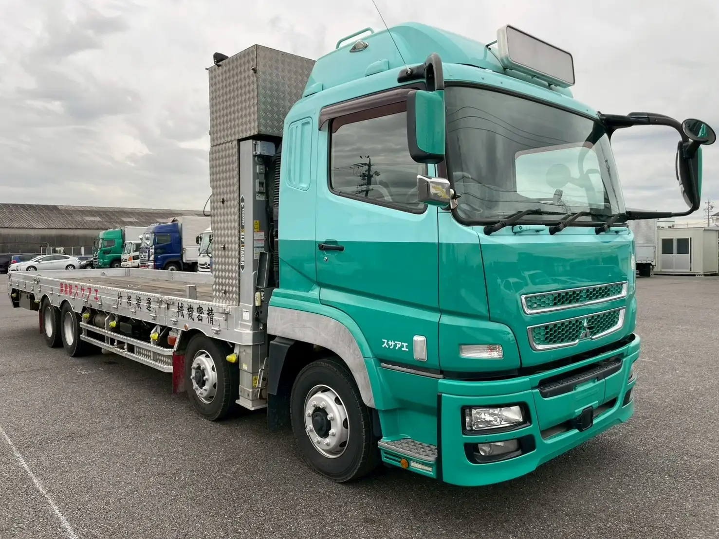 三菱 スーパーグレート 大型 車両重機運搬 ラジコン ウインチの中古トラック画像2