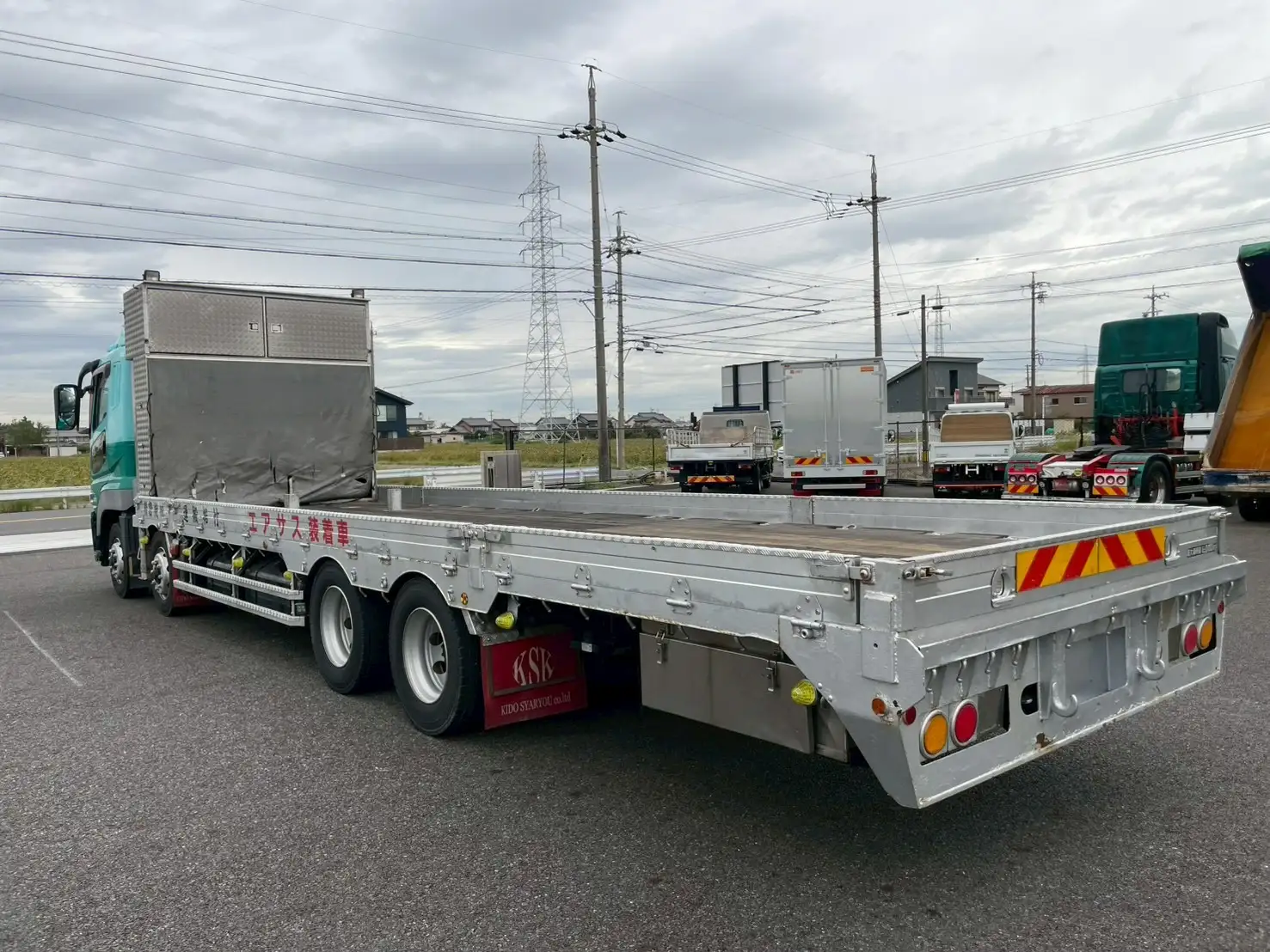 三菱 スーパーグレート 大型 車両重機運搬 ラジコン ウインチの中古トラック画像4