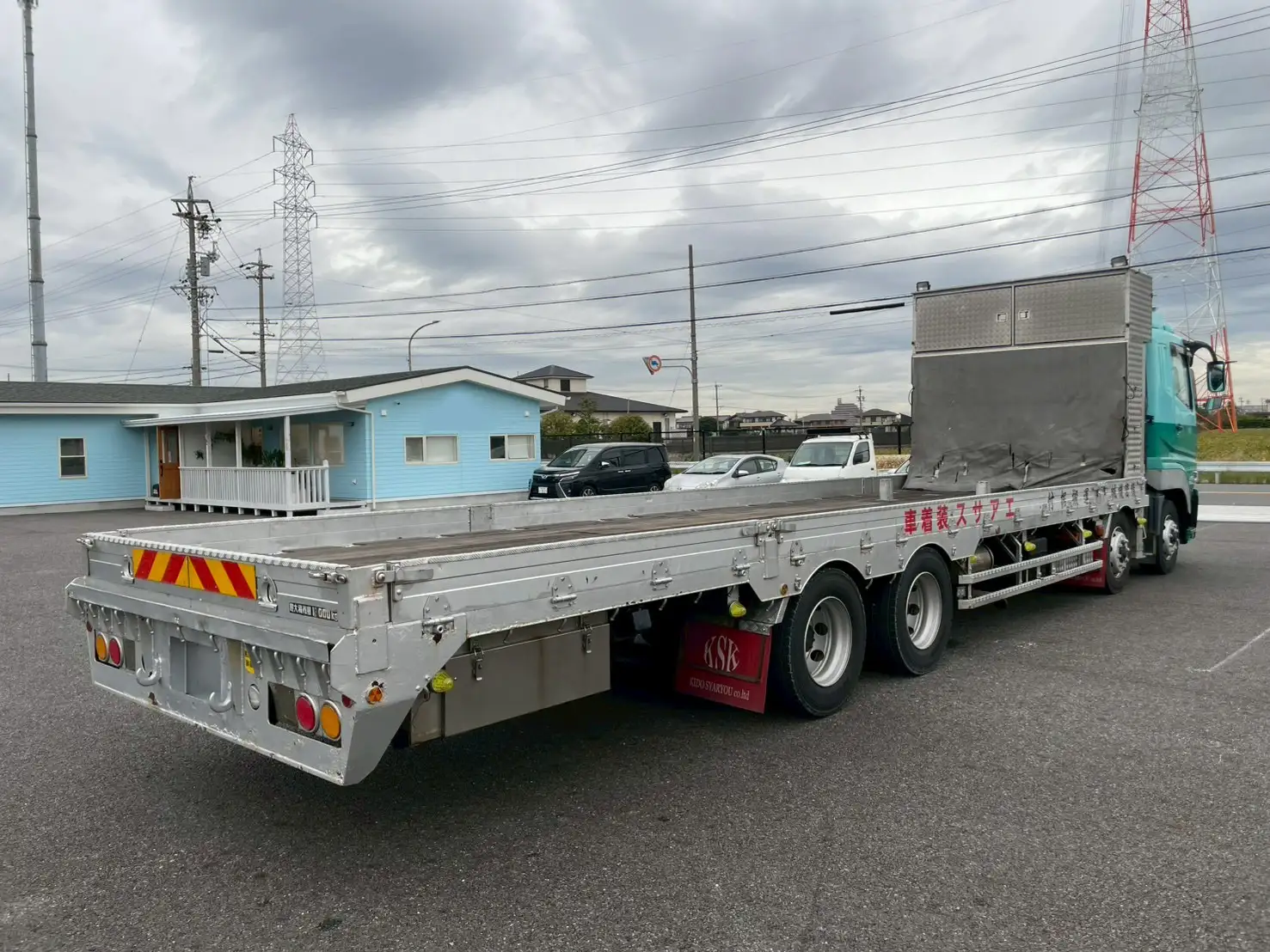 三菱 スーパーグレート 大型 車両重機運搬 ラジコン ウインチの中古トラック画像3