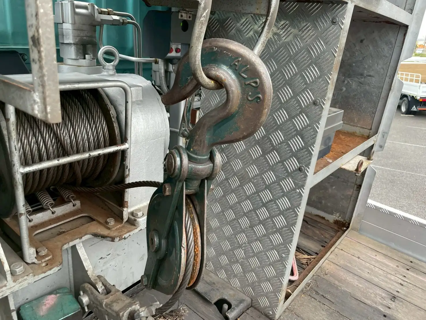 三菱 スーパーグレート 大型 車両重機運搬 ラジコン ウインチの中古トラック画像9