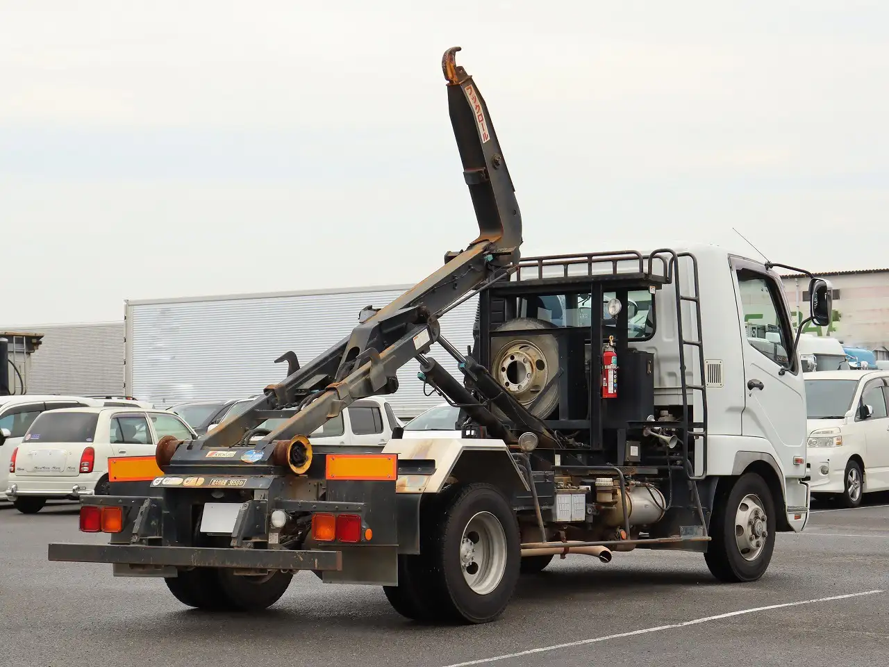 三菱 ファイター 中型/増トン アームロール ツインホイスト PDG-FK71Fの中古トラック画像4