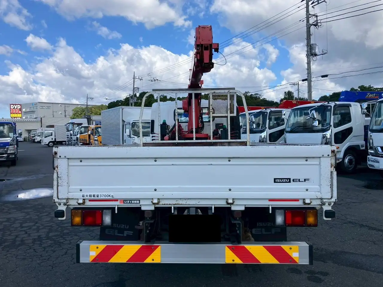いすゞ エルフ 小型 クレーン付 床鉄板 4段の中古トラック画像3