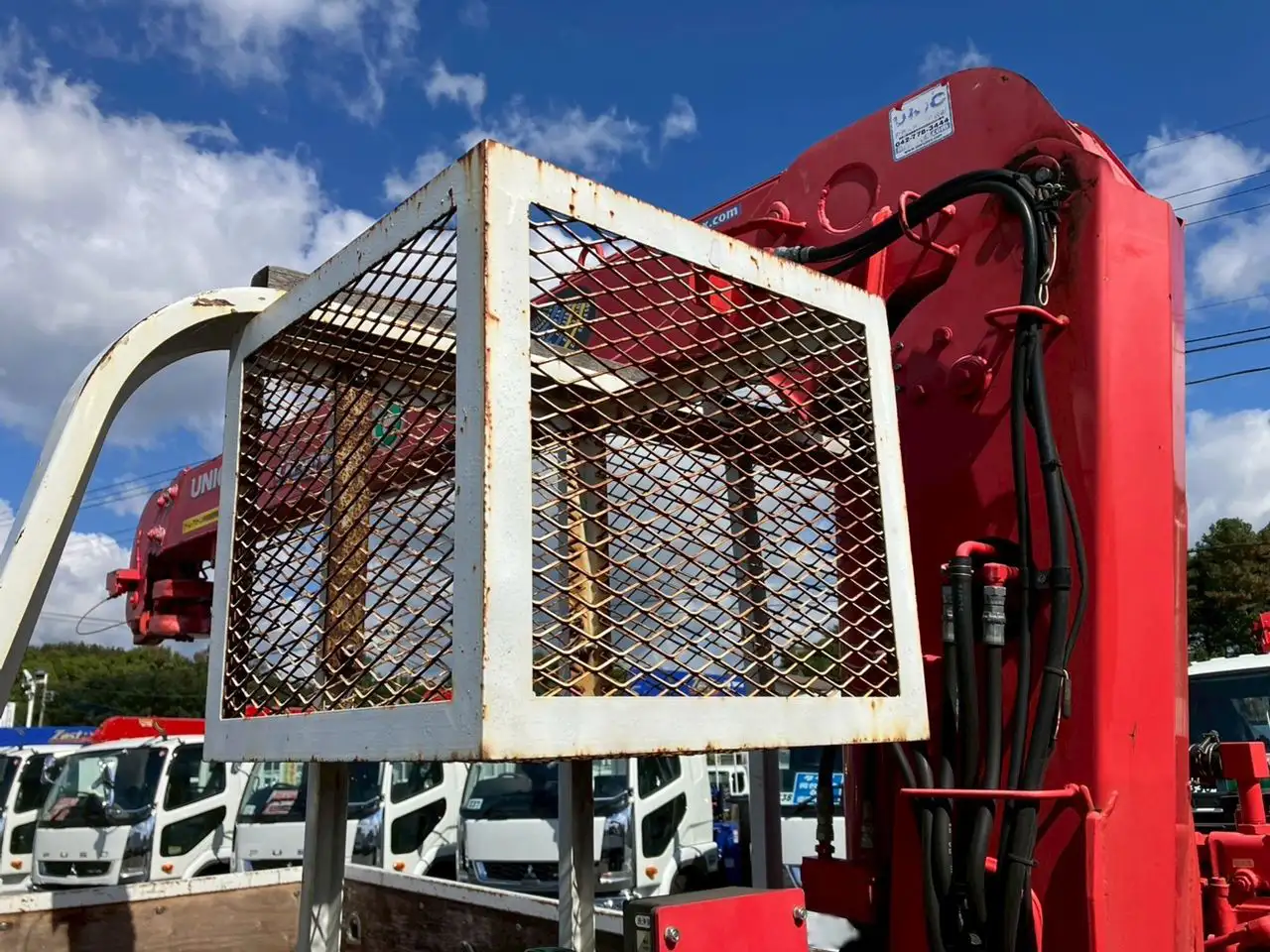 いすゞ エルフ 小型 クレーン付 床鉄板 4段の中古トラック画像7