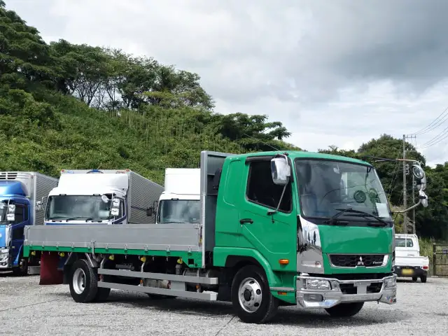 三菱 ファイター 中型/増トン 平ボディ アルミブロック ベッド の中古トラック【車両No.201175】