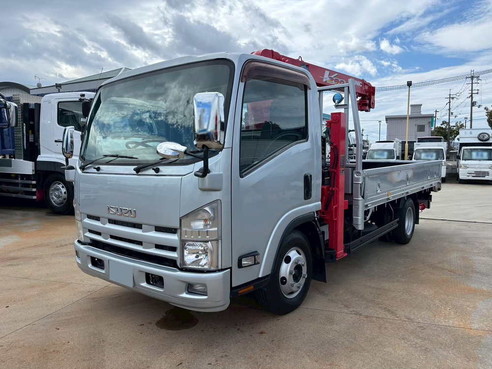 いすゞ エルフ 小型 車両重機運搬 セルフローダー