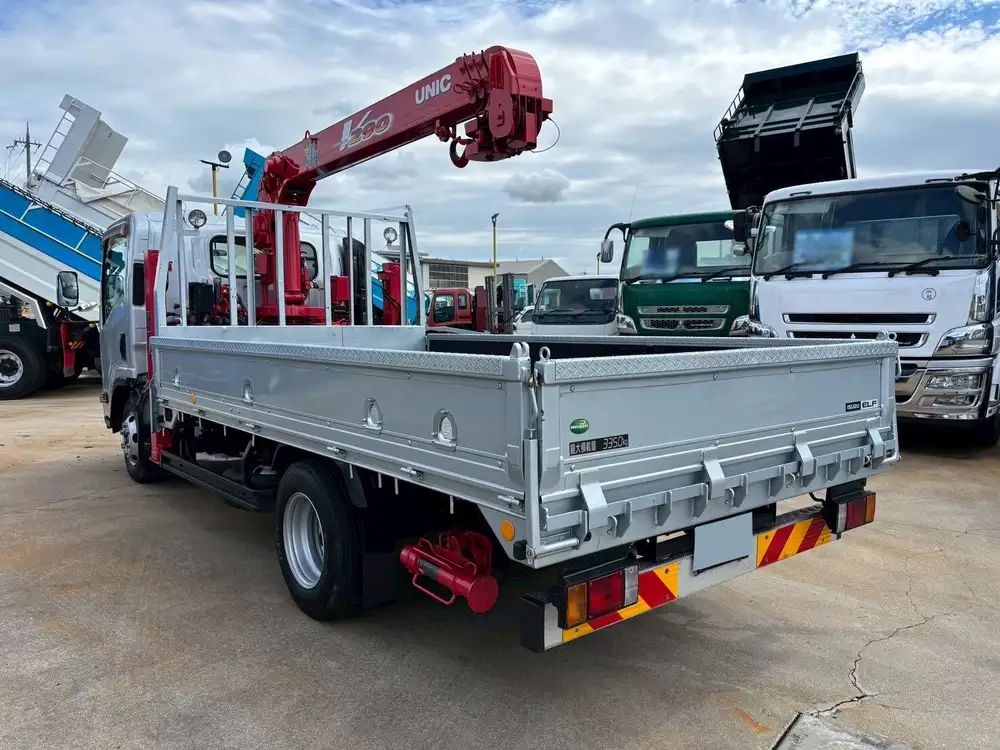 いすゞ エルフ 小型 車両重機運搬 4段クレーン ラジコンの中古トラック画像7