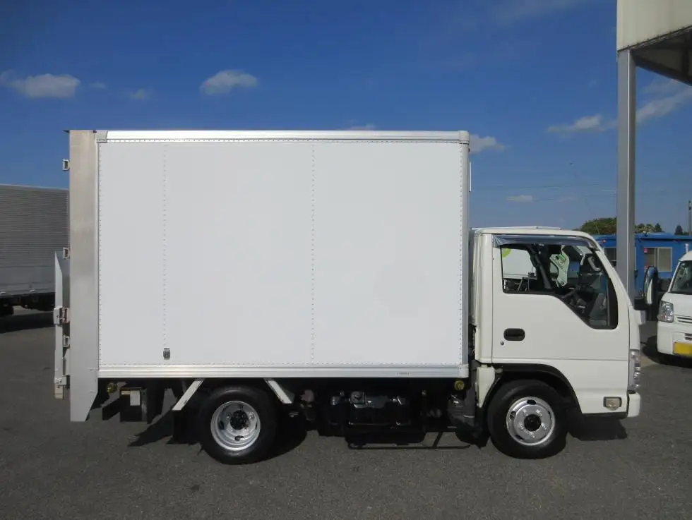 いすゞ エルフ 小型 アルミバン パワーゲート サイドドアの中古トラック画像3