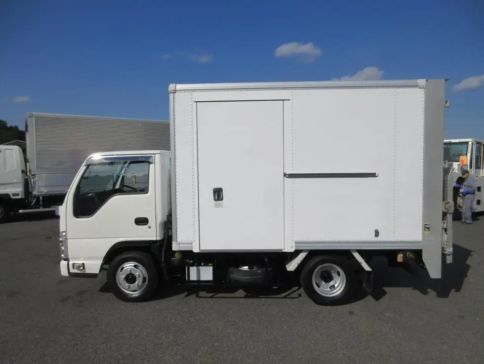 いすゞ エルフ 小型 アルミバン パワーゲート サイドドアの中古トラック画像5