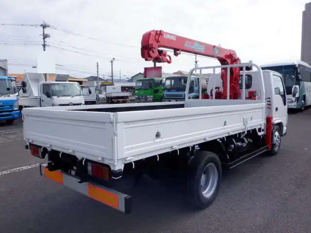 いすゞ エルフ 小型 クレーン付 床鉄板 3段の中古トラック画像3