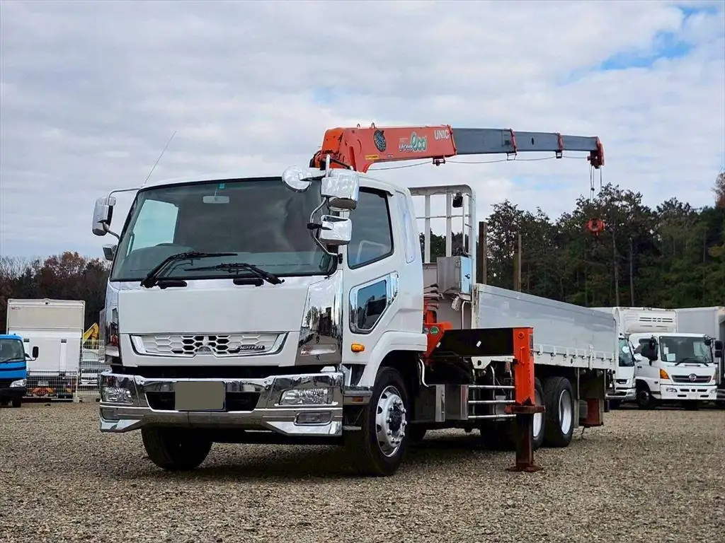 三菱 ファイター 中型/増トン クレーン付 アルミブロック 4段 の中古トラック【車両No.201369】