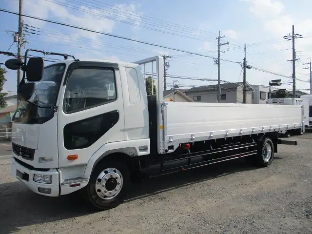 三菱 ファイター 中型/増トン 平ボディ アルミブロック ベッド の中古トラック【車両No.201394】