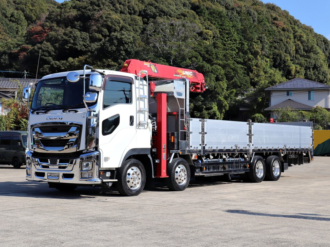 いすゞ ギガ 大型 車両重機運搬 セルフローダー