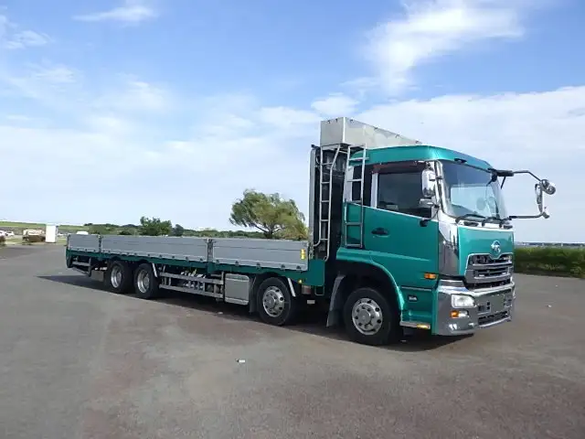 日産UD クオン 大型 平ボディ 床鉄板 アルミブロックの中古トラック画像2