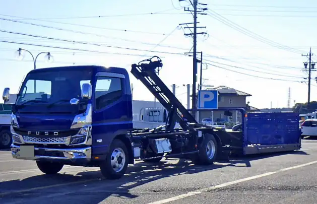 三菱 キャンター 小型 車両重機運搬 ラジコン ウインチ の中古トラック【車両No.201525】