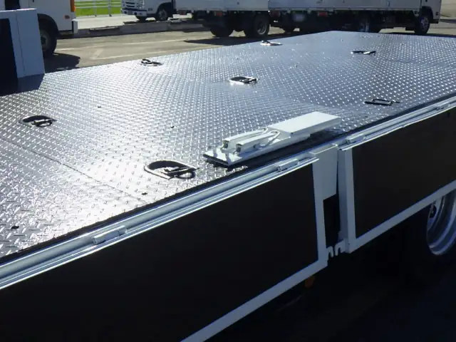 三菱 キャンター 小型 クレーン付 床鉄板 3段の中古トラック画像6