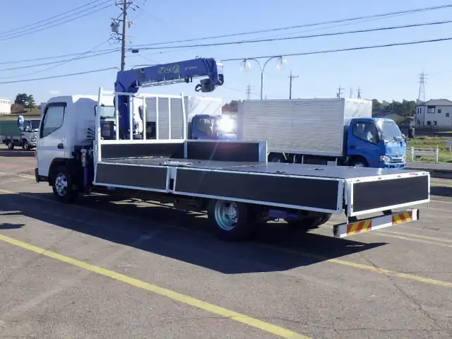 三菱 キャンター 小型 クレーン付 床鉄板 3段の中古トラック画像4