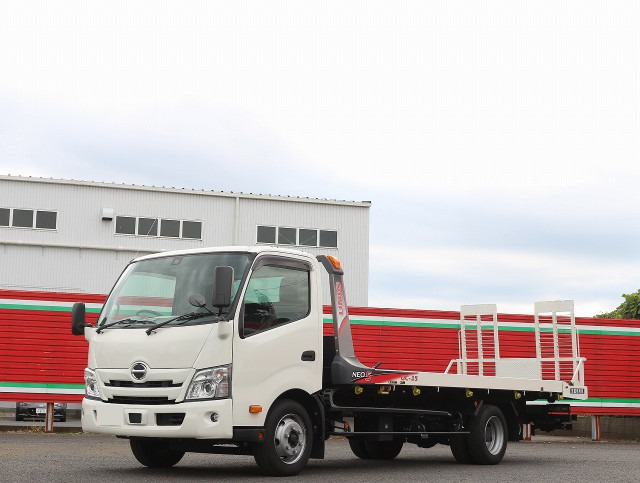 日野 デュトロ 小型 車両重機運搬 セーフティーローダー
