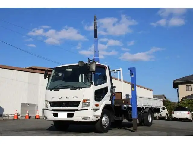 三菱 ファイター 中型/増トン 車両重機運搬 4段クレーン ラジコンの中古トラック画像3