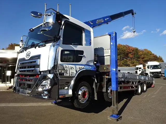 日産UD クオン 大型 車両重機運搬 3段クレーン ラジコンの中古トラック画像4