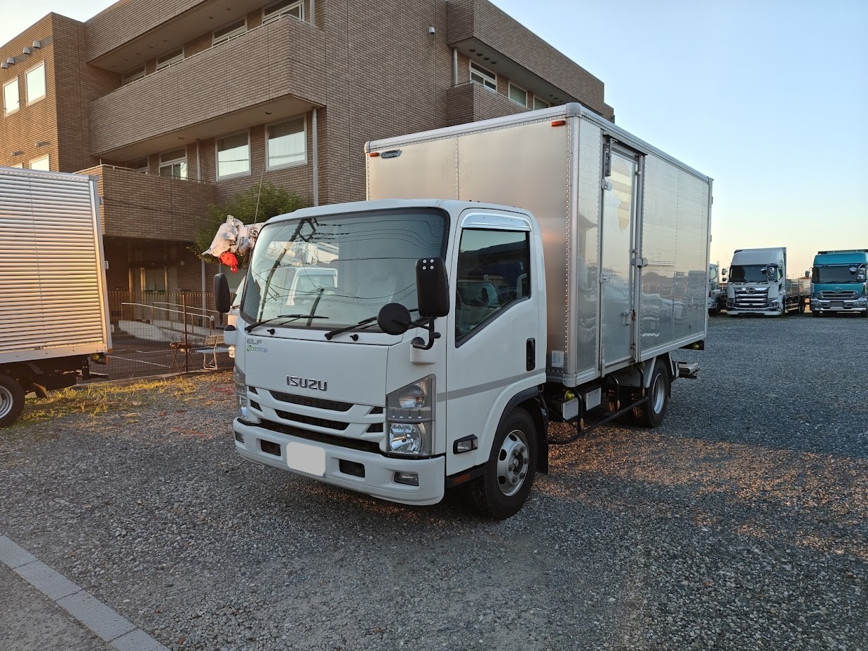 いすゞ エルフ 小型 アルミバン ワイドロング
