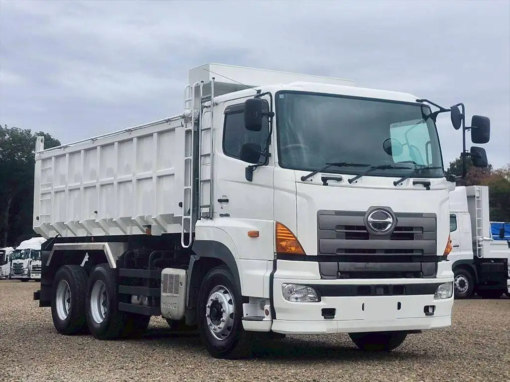 日野 プロフィア 大型 ダンプ 土砂禁 ステンレス張りの中古トラック画像2