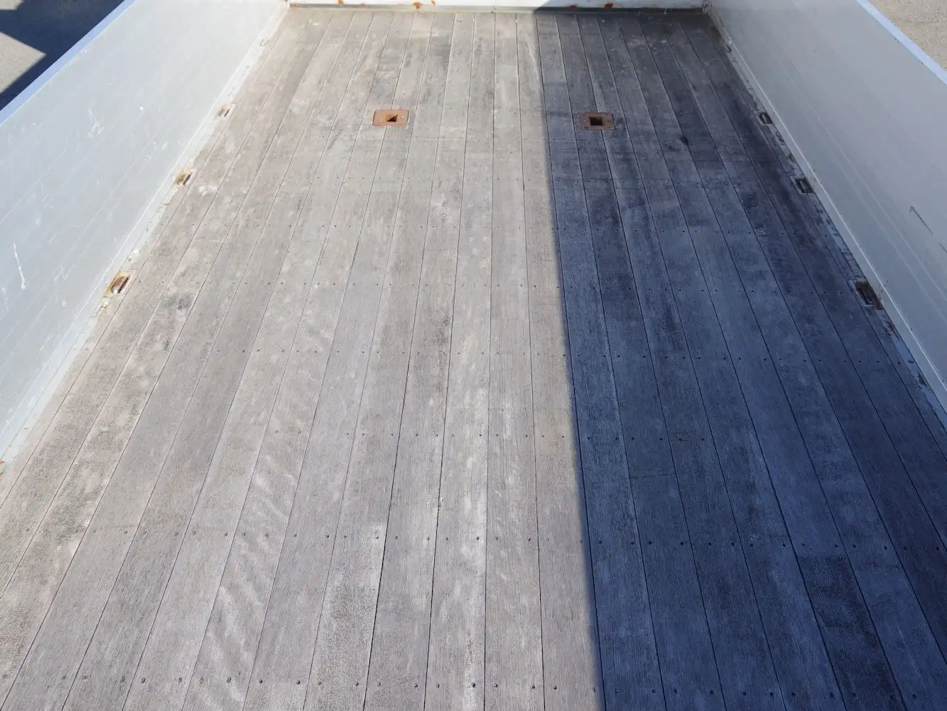 三菱 ファイター 中型/増トン 平ボディ アルミブロック ベッドの中古トラック画像9