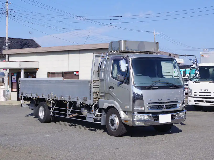 三菱 ファイター 中型/増トン 平ボディ 床鉄板 アルミブロックの中古トラック画像2