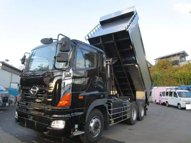 日野 プロフィア 大型 ダンプ 土砂禁 ステンレス張りの中古トラック画像5