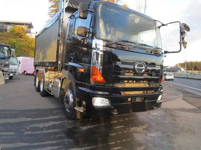 日野 プロフィア 大型 ダンプ 土砂禁 ステンレス張りの中古トラック画像2