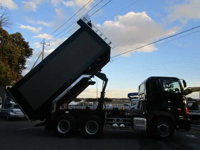日野 プロフィア 大型 ダンプ 土砂禁 ステンレス張りの中古トラック画像6