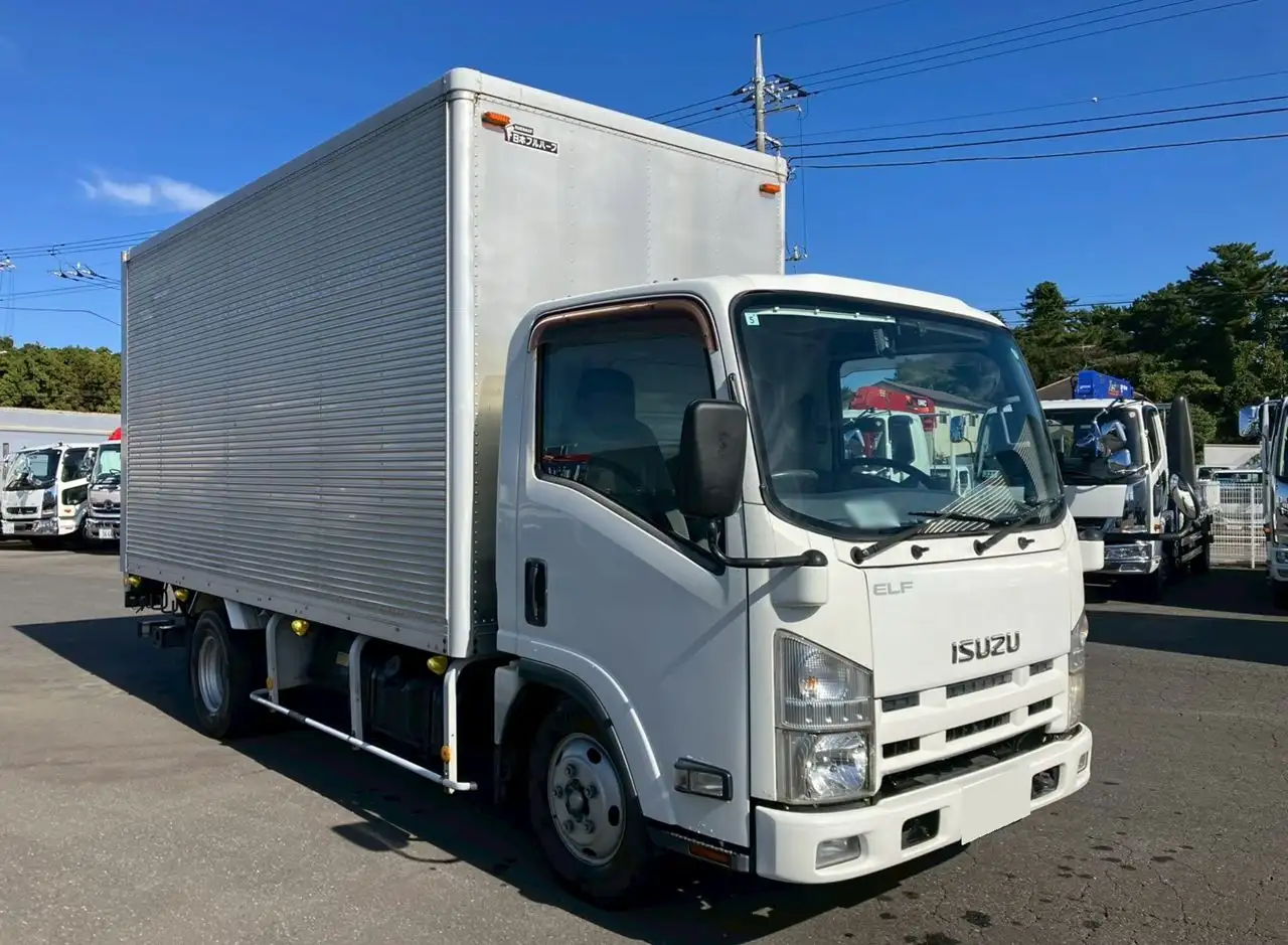 いすゞ エルフ 小型 アルミバン パワーゲート TKG-NMR85ANの中古トラック画像2