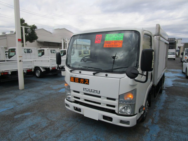 いすゞ エルフ 小型 アルミバン セミロング