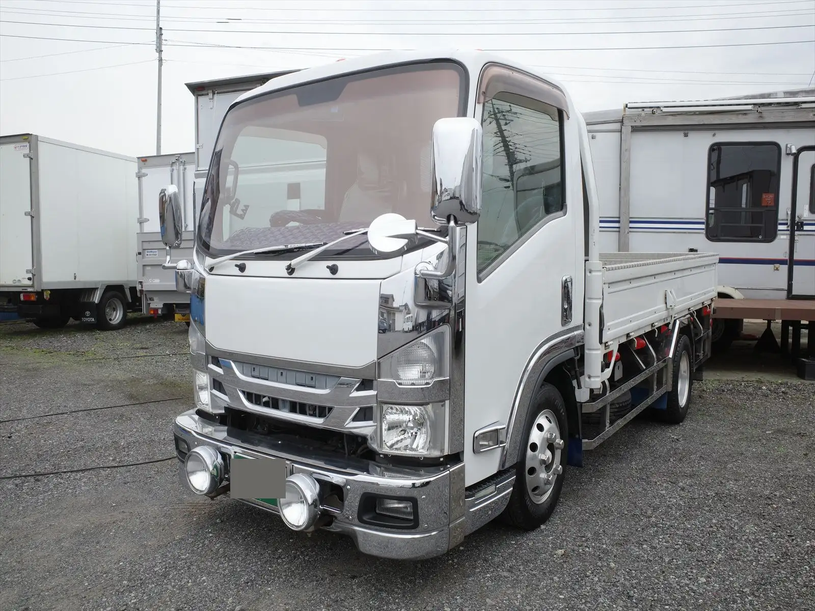 いすゞ エルフ 小型 平ボディ 床鉄板 カスタム の中古トラック【車両No.201637】