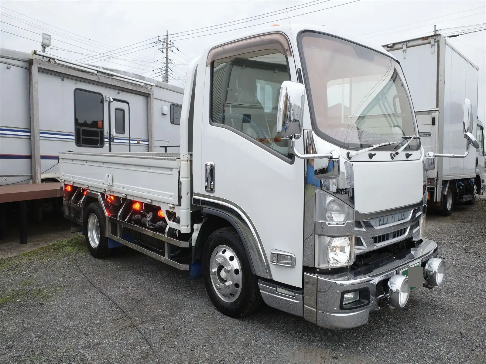 いすゞ エルフ 小型 平ボディ 床鉄板 カスタムの中古トラック画像2