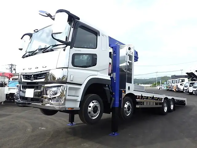 三菱 スーパーグレート 大型 車両重機運搬 4段クレーン ラジコン の中古トラック【車両No.201708】