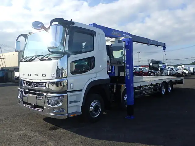 三菱 スーパーグレート 大型 車両重機運搬 4段クレーン ラジコン の中古トラック【車両No.201727】