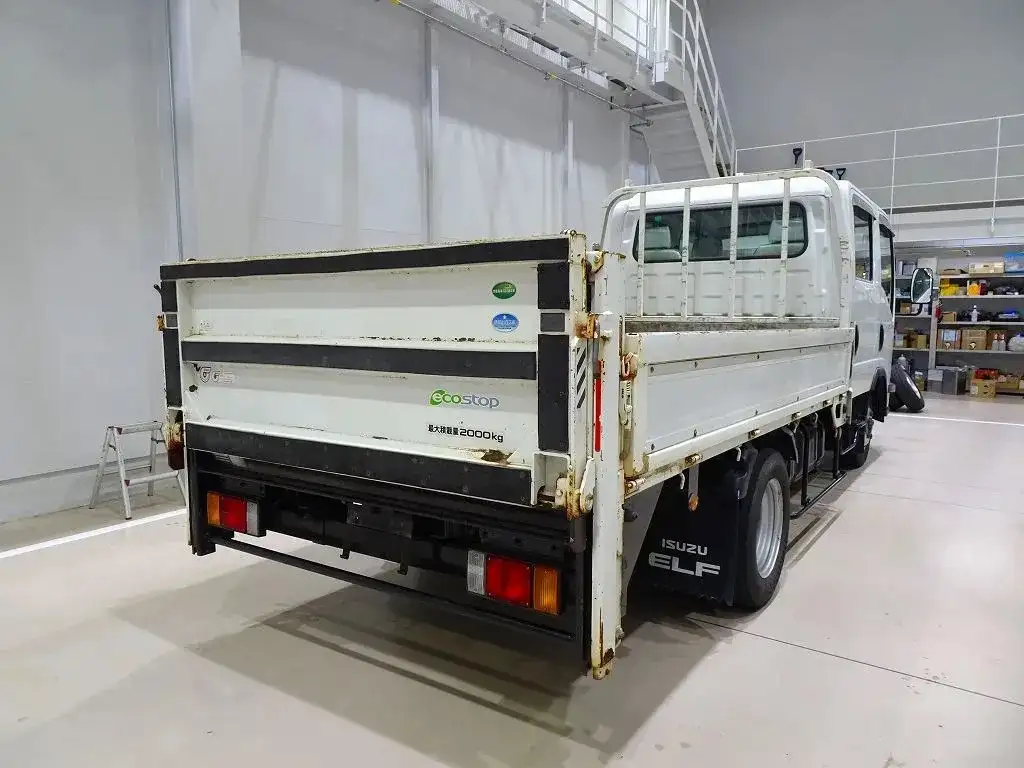 いすゞ エルフ 小型 平ボディ Wキャブ パワーゲートの中古トラック画像2