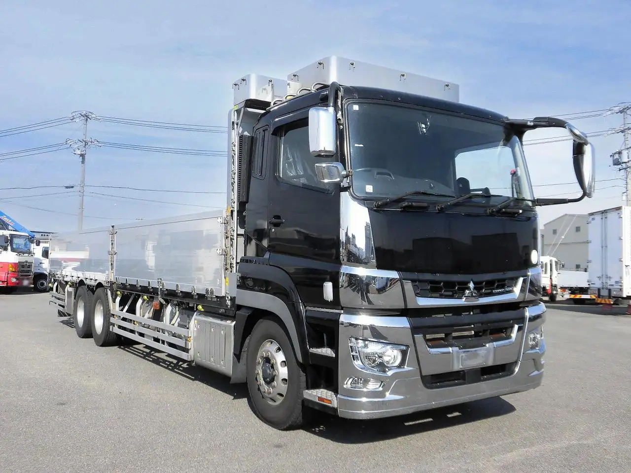 三菱 スーパーグレート 大型 平ボディ アルミブロック エアサスの中古トラック画像2