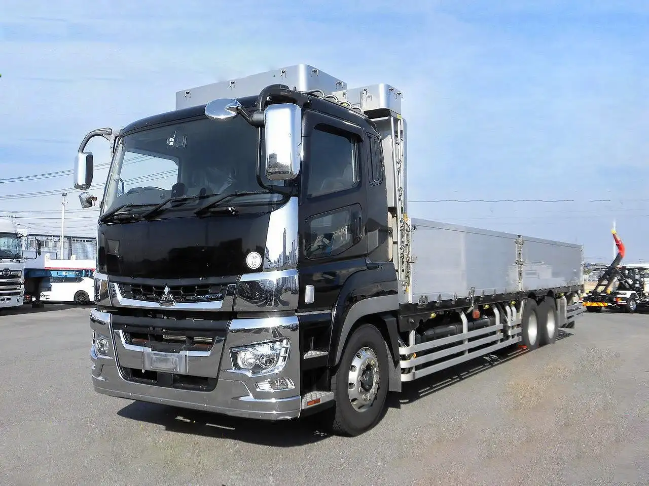 三菱 スーパーグレート 大型 平ボディ アルミブロック エアサス の中古トラック【車両No.201905】