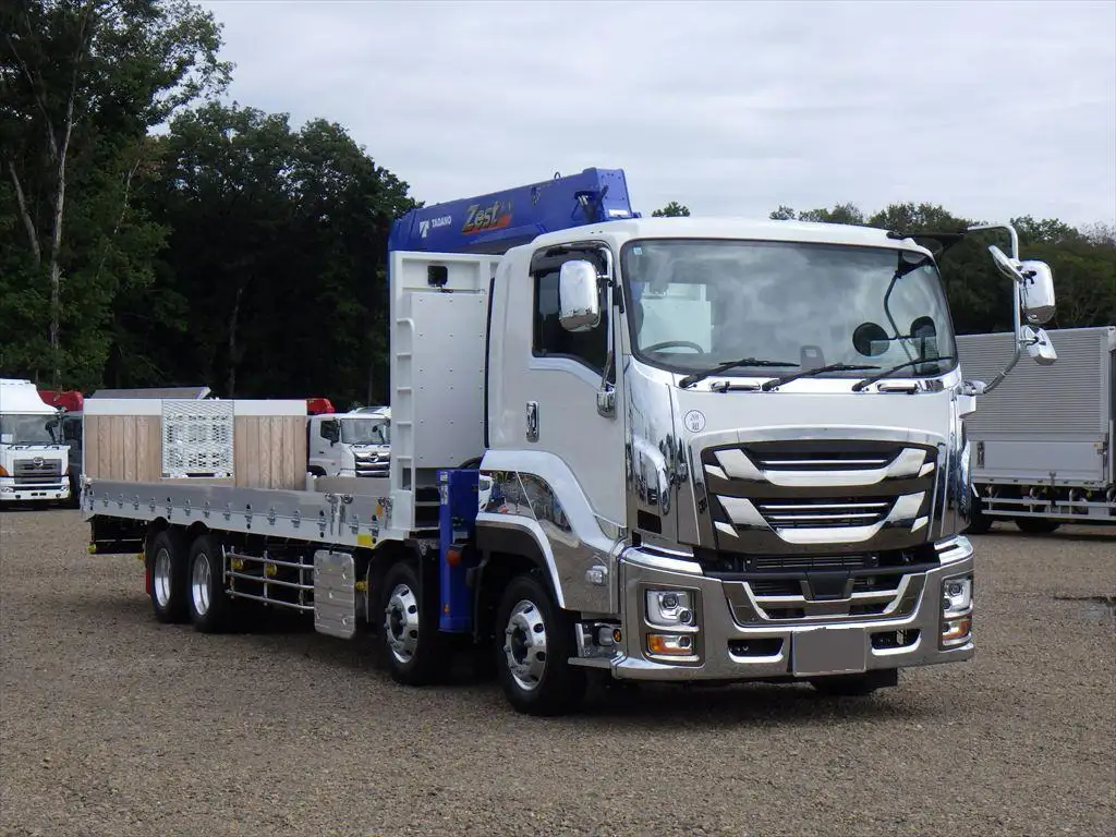 いすゞ ギガ 大型 車両重機運搬 4段クレーン ラジコンの中古トラック画像2