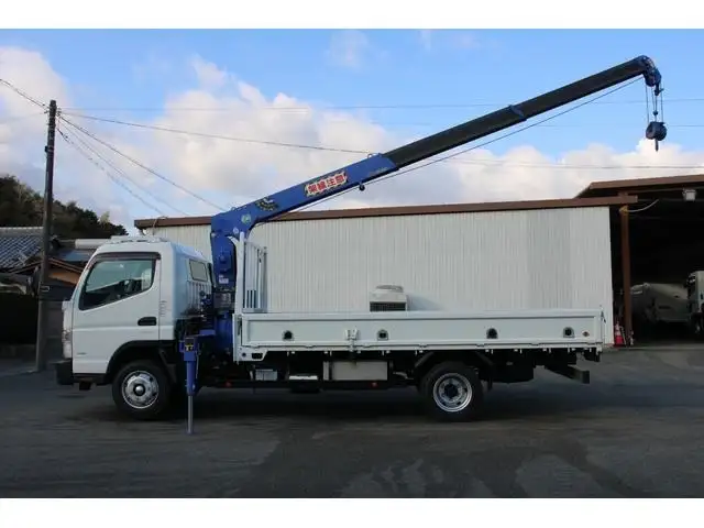 三菱 キャンター 小型 クレーン付 床鉄板 3段の中古トラック画像4