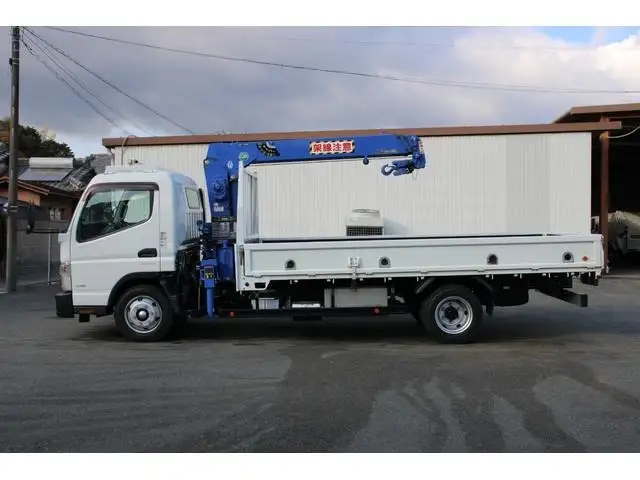 三菱 キャンター 小型 クレーン付 床鉄板 3段の中古トラック画像3