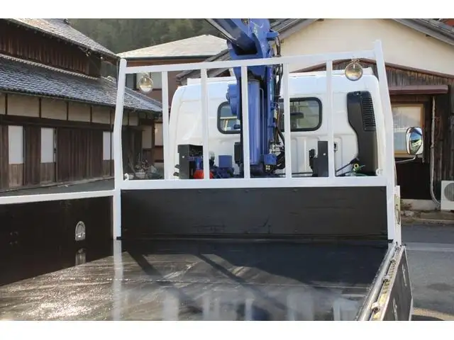 三菱 キャンター 小型 クレーン付 床鉄板 3段の中古トラック画像7